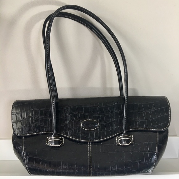 Tod's Handbags - TOD’s Leather Crocodile Pattern Handbag